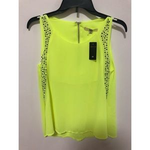 HP🎉 XSRE Yellow Studded Tank Top Women’s